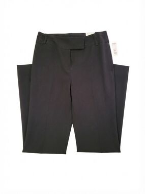 Rafaella Black Straight-Leg Dress Pants